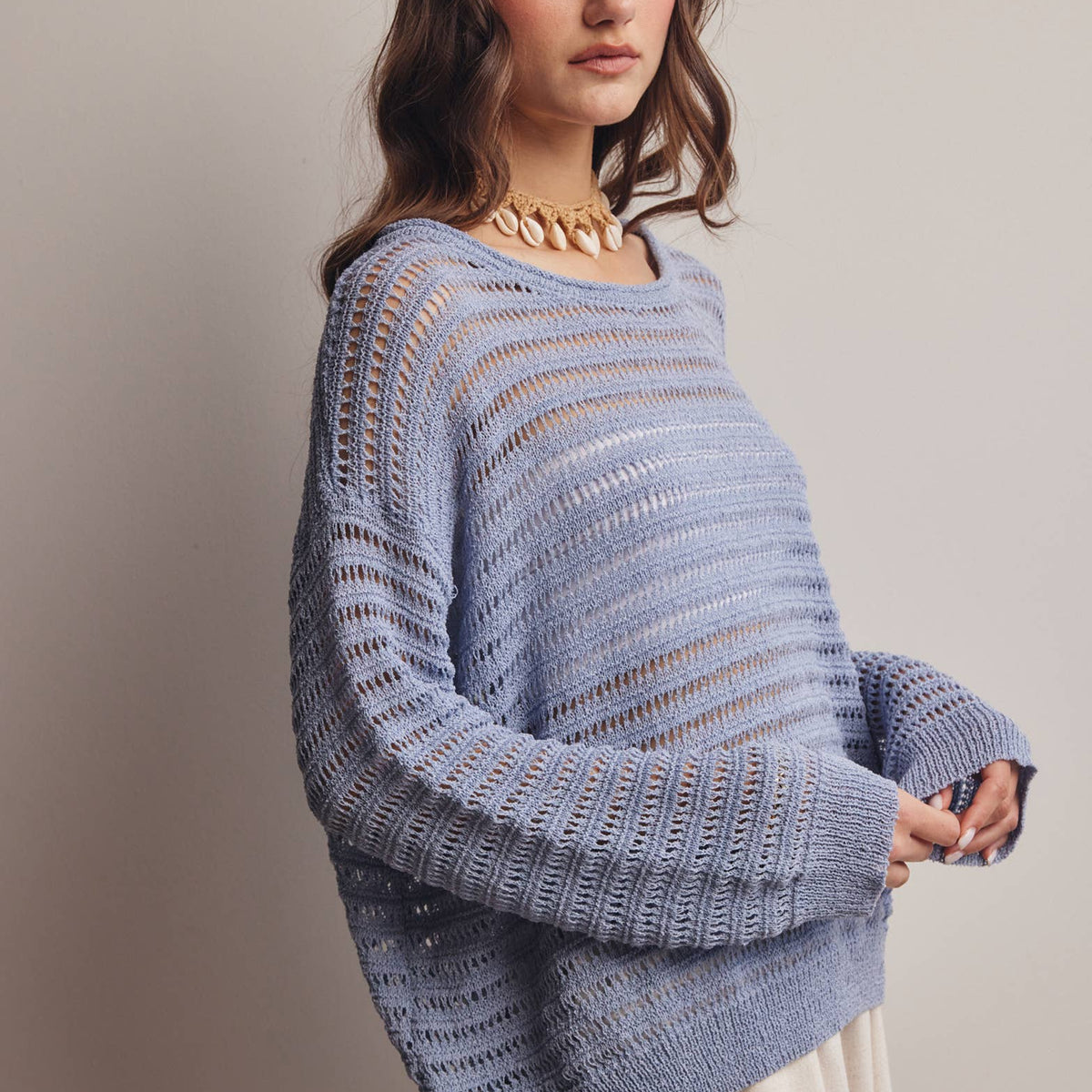 Callie Knit Stripe Sweater Top