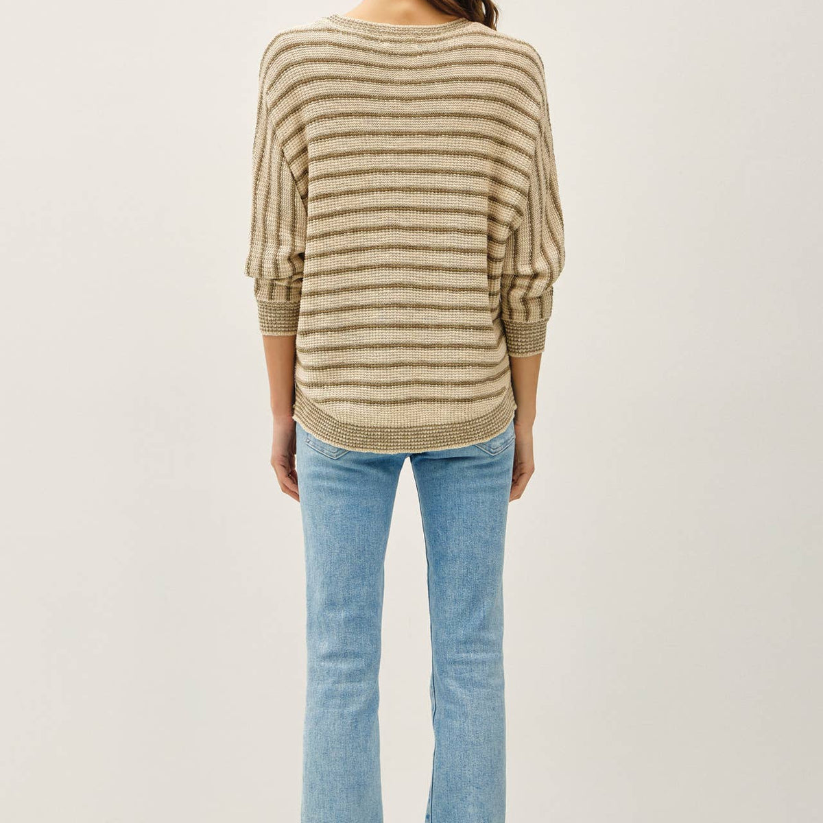 Waffle Knit Dolman Sweater