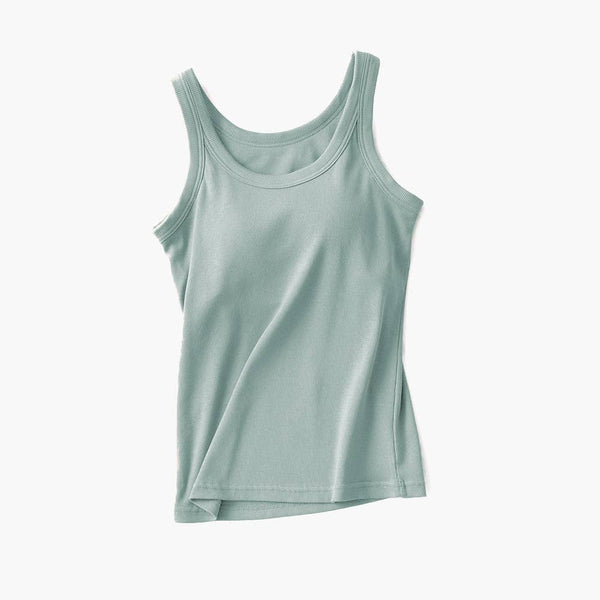 Basic Rib Tank with Built in Bra