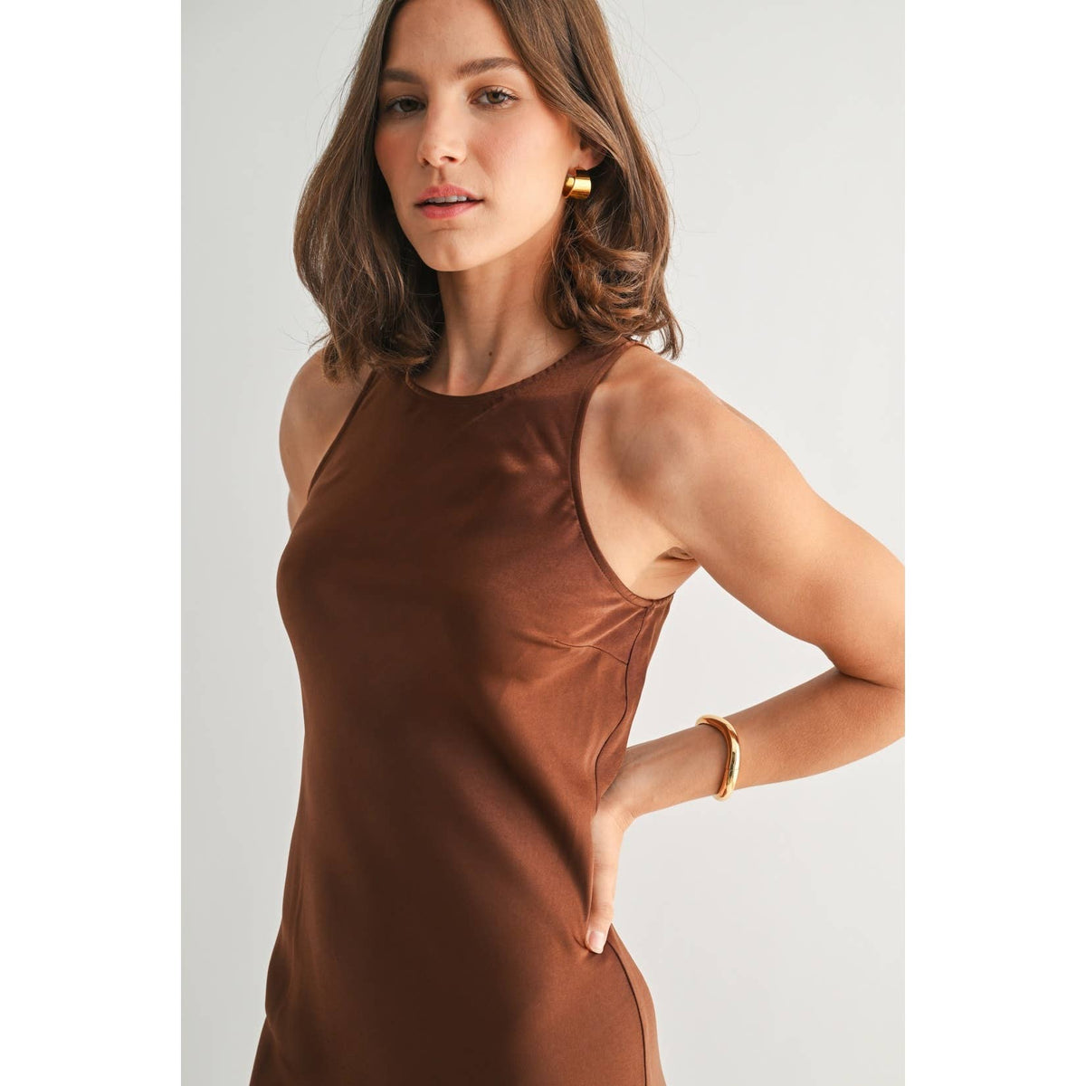 Satin Maxi Dress