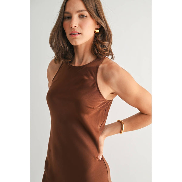 Satin Maxi Dress