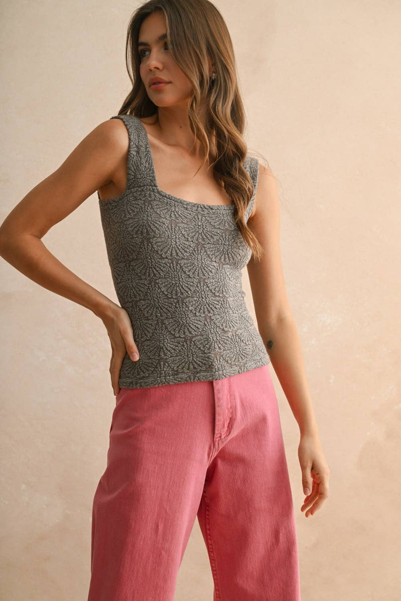 Strechy Washed Detail Knitted Top