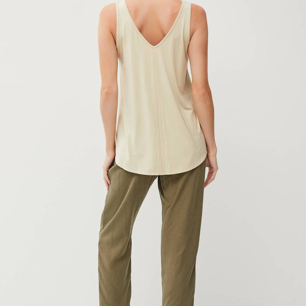 Bamboo Basic V Neck Tank