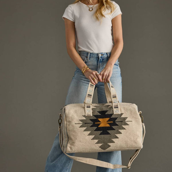 Panache Apparel Co. - Cream, Slate, Black & Mustard Western Duffel
