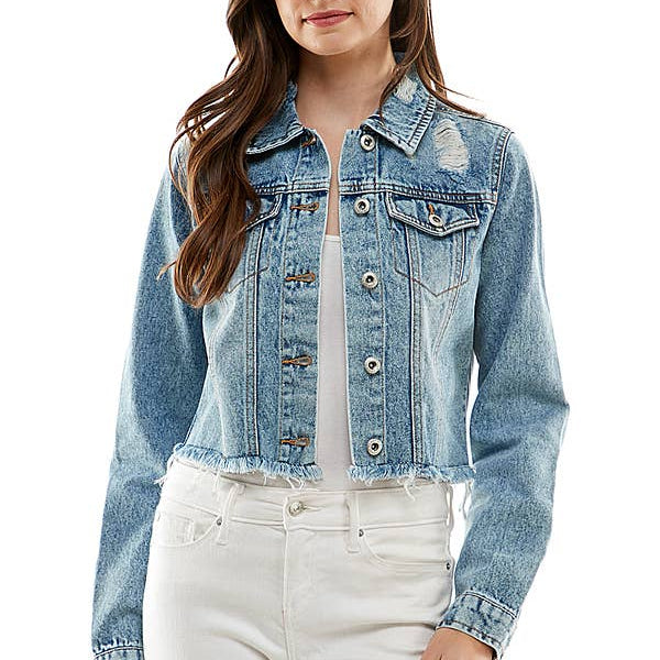 Distressed Denim Jacket