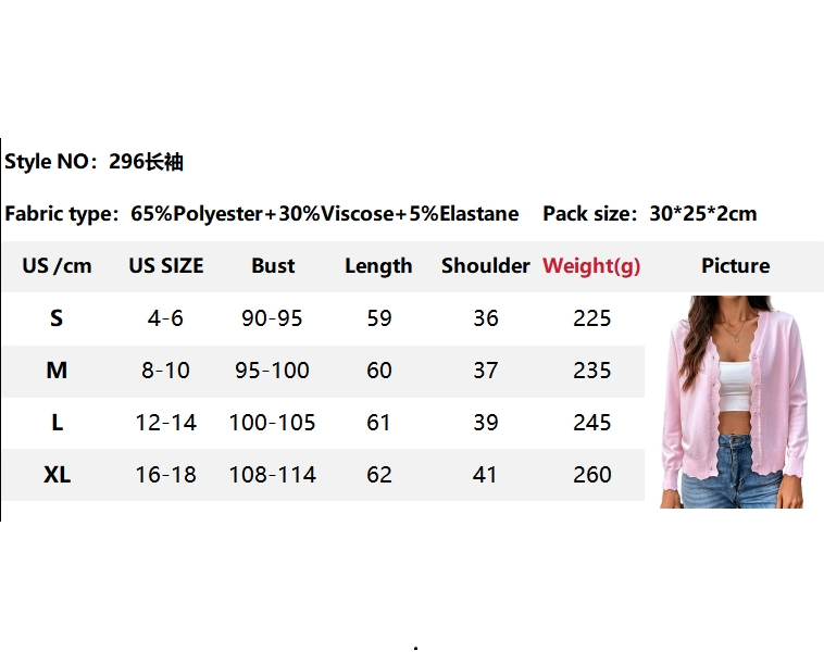 Lightweight Scalloped Edge V-Neck Knit Cardigan