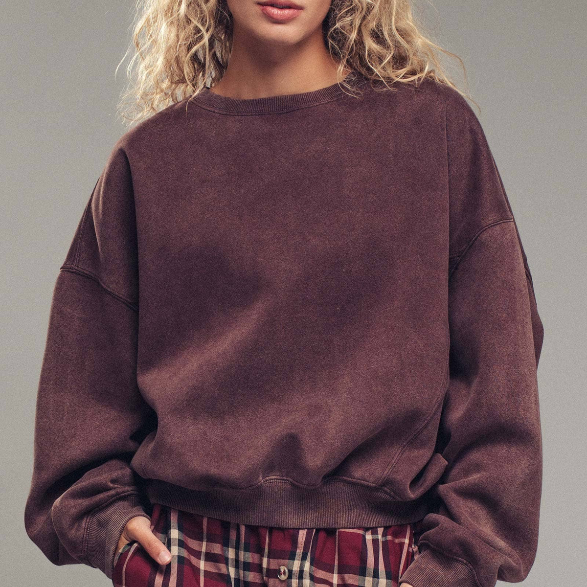 Pigment Washed Relaxed Fit Sweatshirt