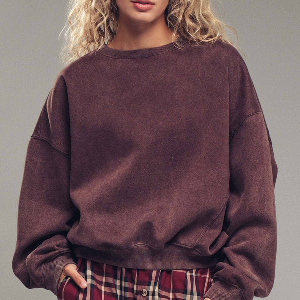 Pigment Washed Relaxed Fit Sweatshirt