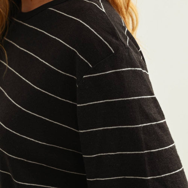 Stripe Cotton Linen Top