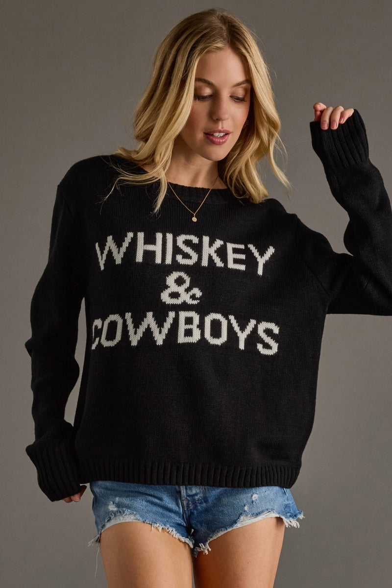 Whiskey & Cowboys Sweater