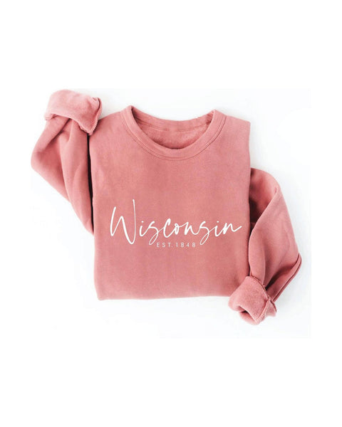 Wisconsin graphic crewneck sweatshirt - Women's Apparel 