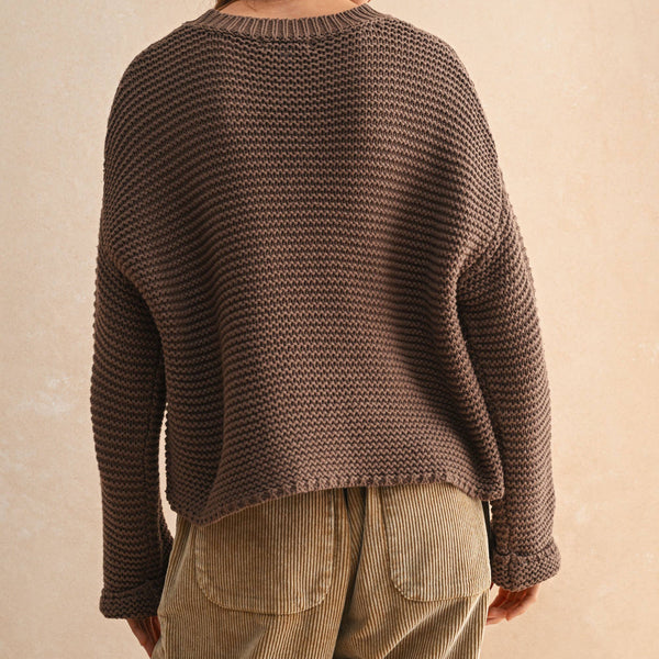 Round Neck Knitted Sweater