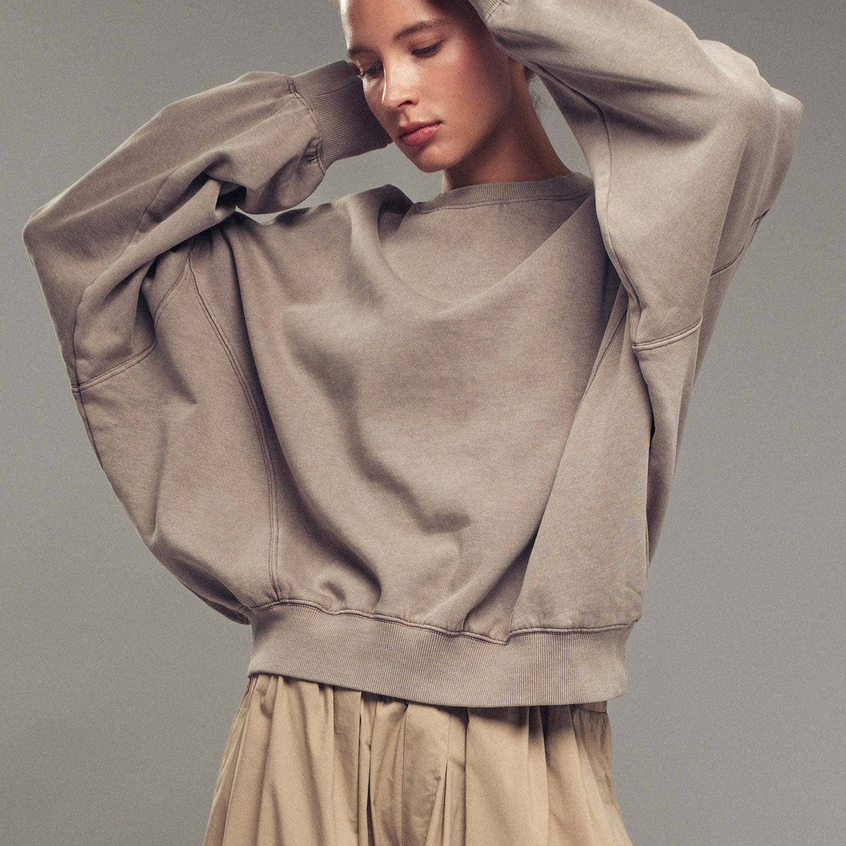 Pigment Washed Relaxed Fit Sweatshirt