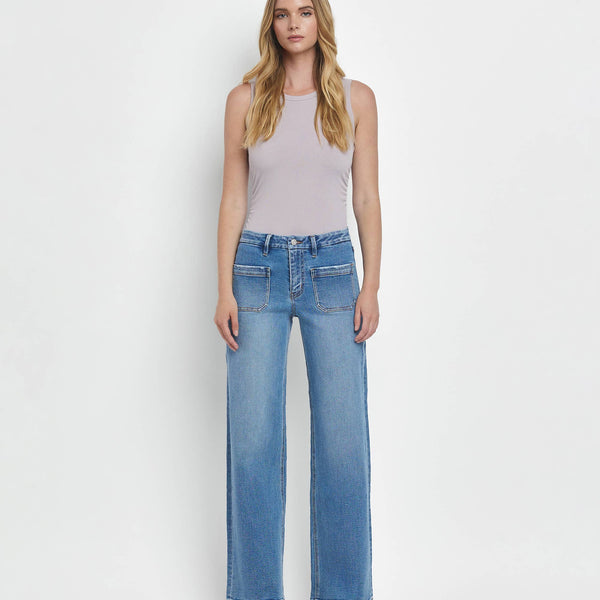 Lovervet - High Rise Wide Leg Jeans