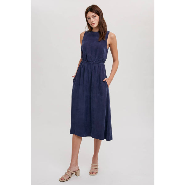 Sandwash Tie Detail Midi Dress