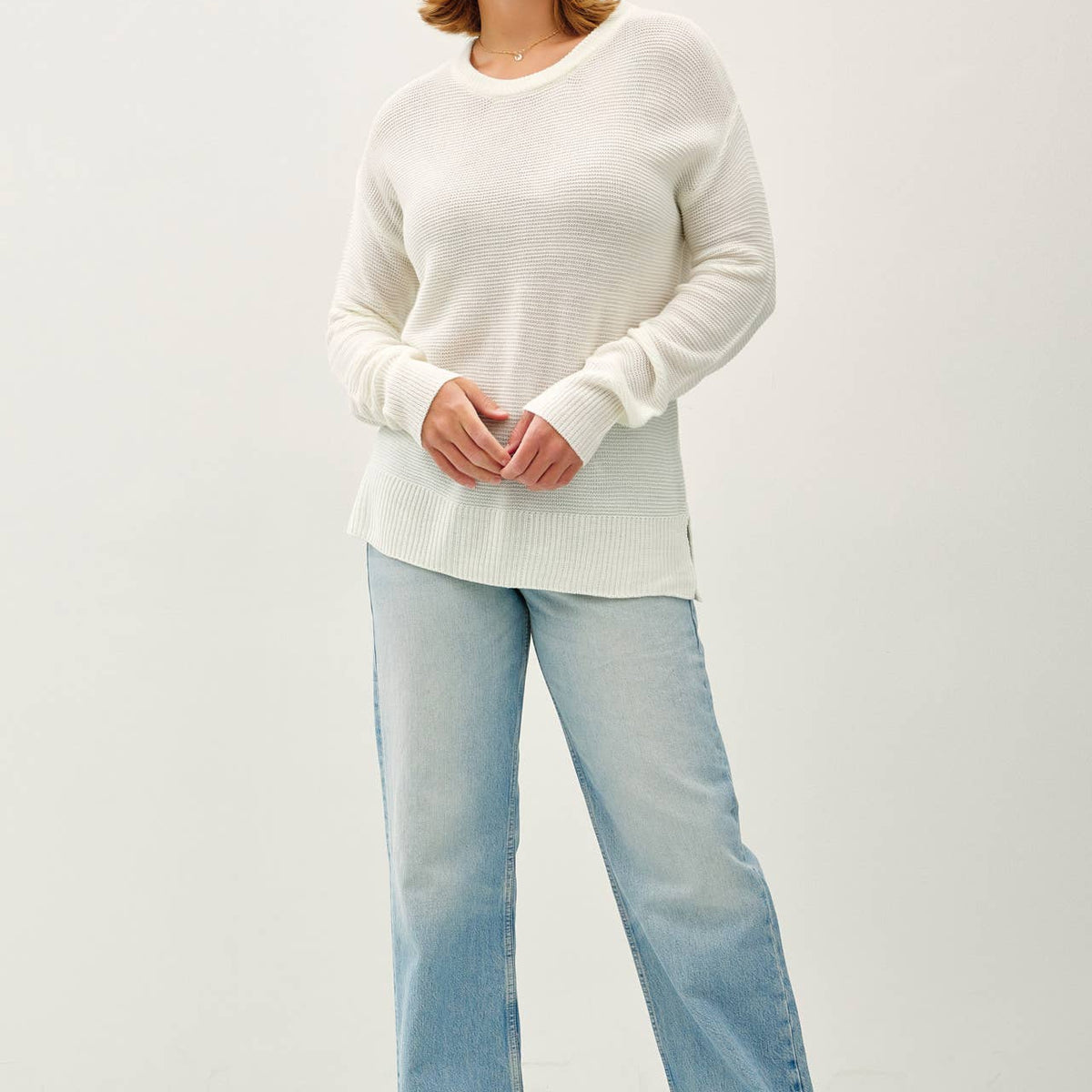 Boyfriend Material Sweater- Curvy