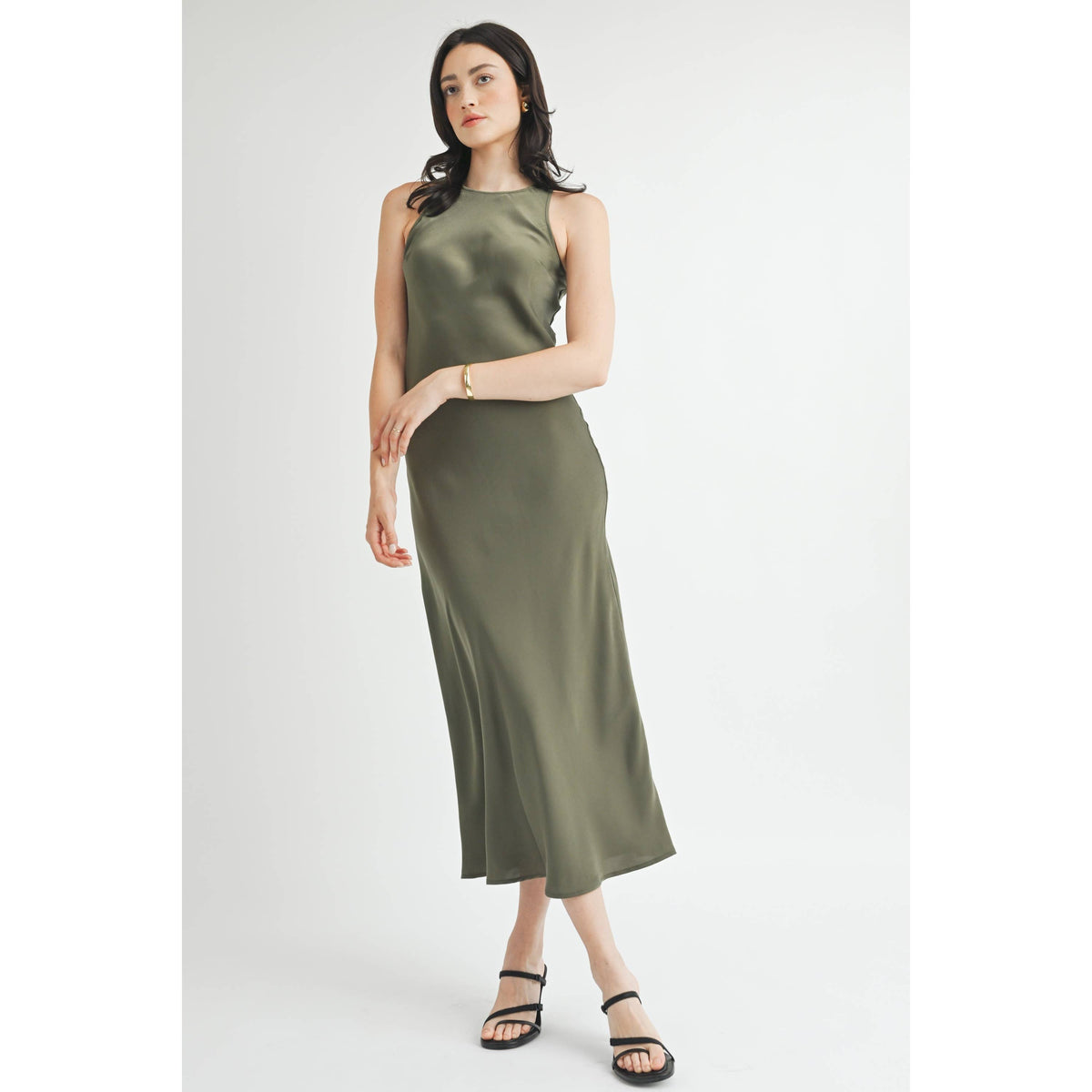 Satin Maxi Dress