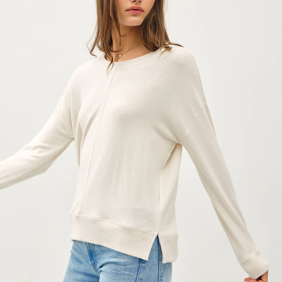 Buttery Hacci Brushed Knit Top
