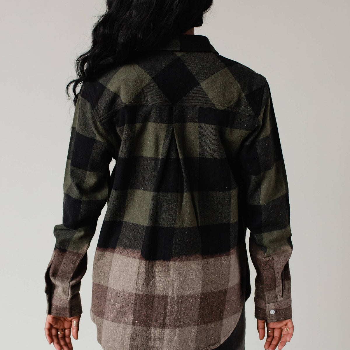 Dark Green & Black Plaid Flannel