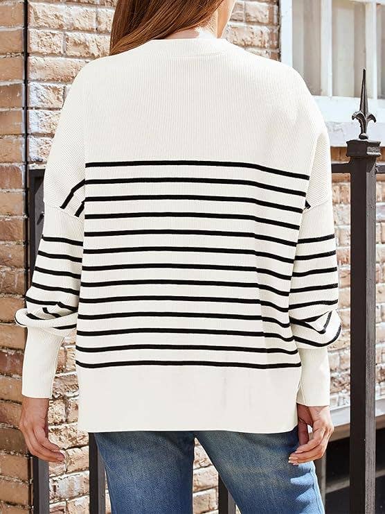 Crewneck Batwing Sleeve Chunky Sweater