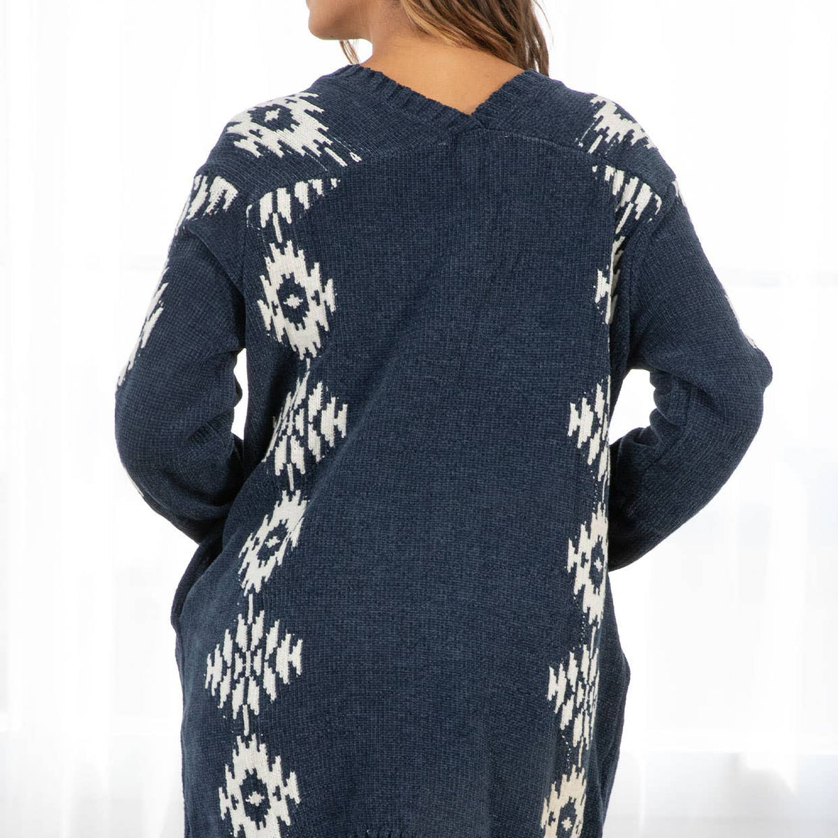 Beautiful Southwestern Open Front Cardigan