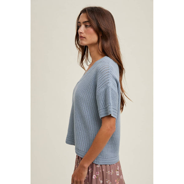 Marie Crochet Sweater Top