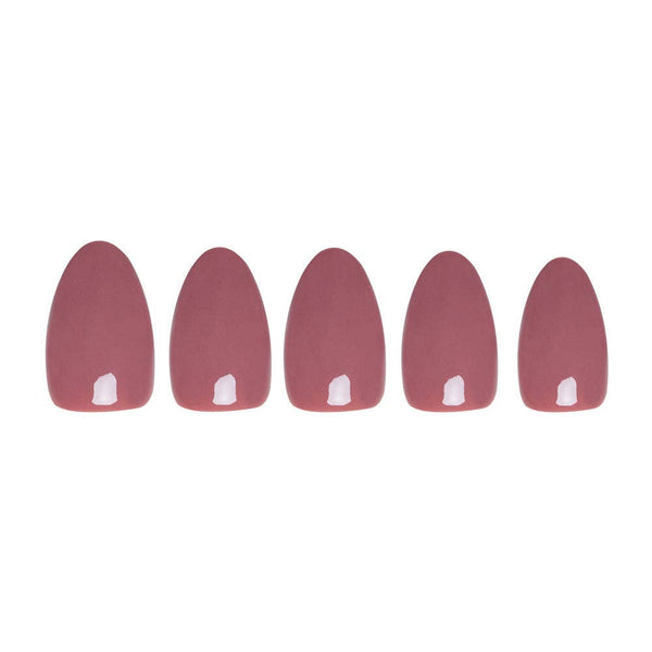 Glamnetic - Fall Mauve Press-On Nails | Fall Solids | Short Oval