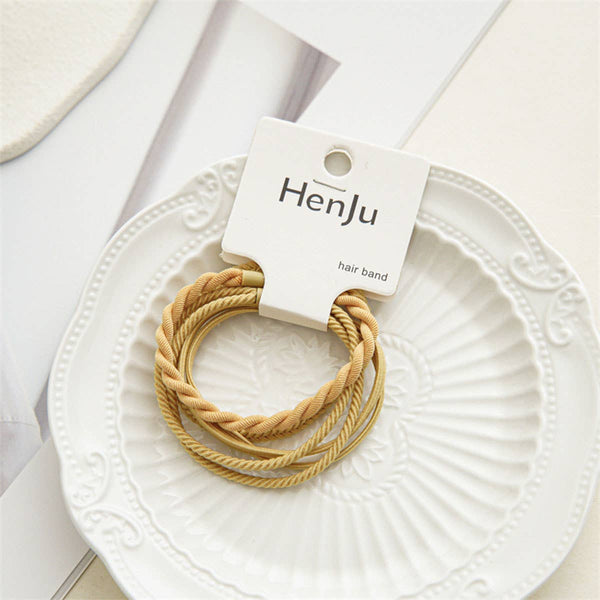 Braided Elastic Hair Ties Set