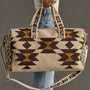 Panache Apparel Co. - Cream, Brown & Tan Western Duffel
