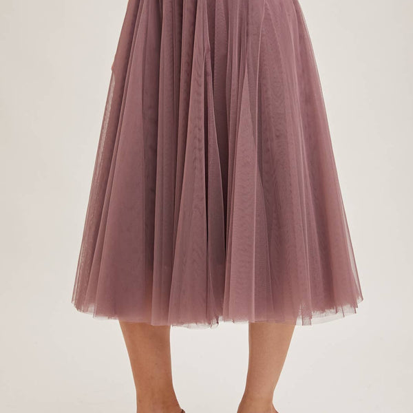 Tulle Midi Skirt