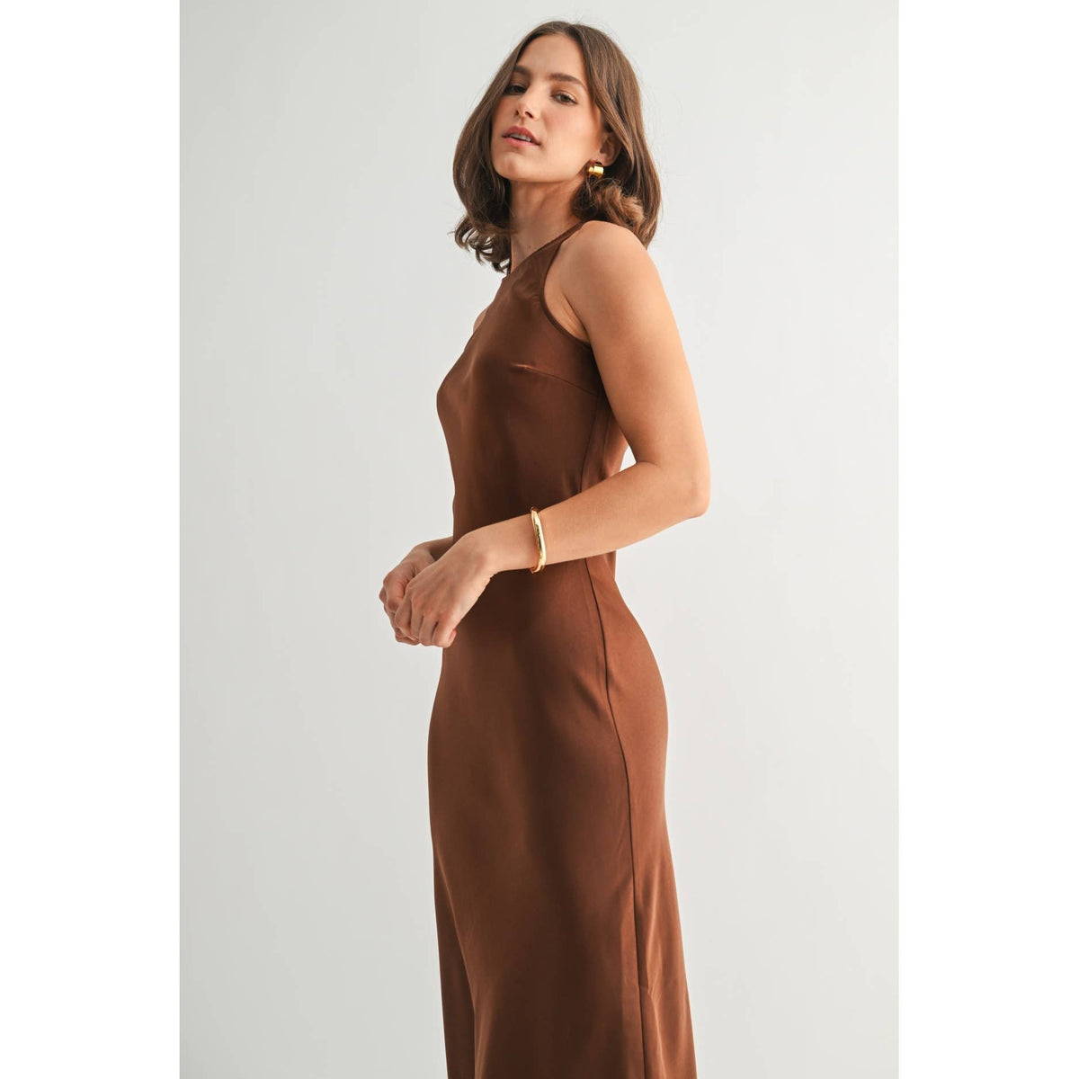 Satin Maxi Dress