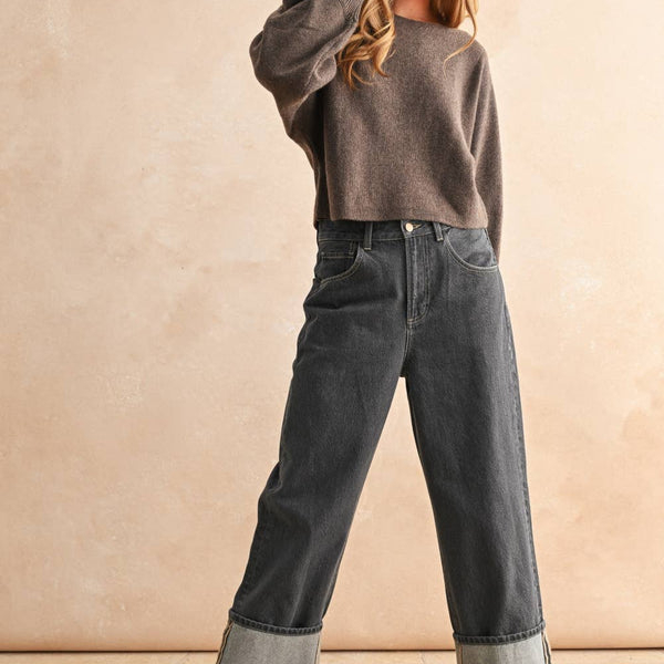 Boat Neck Sweater Top