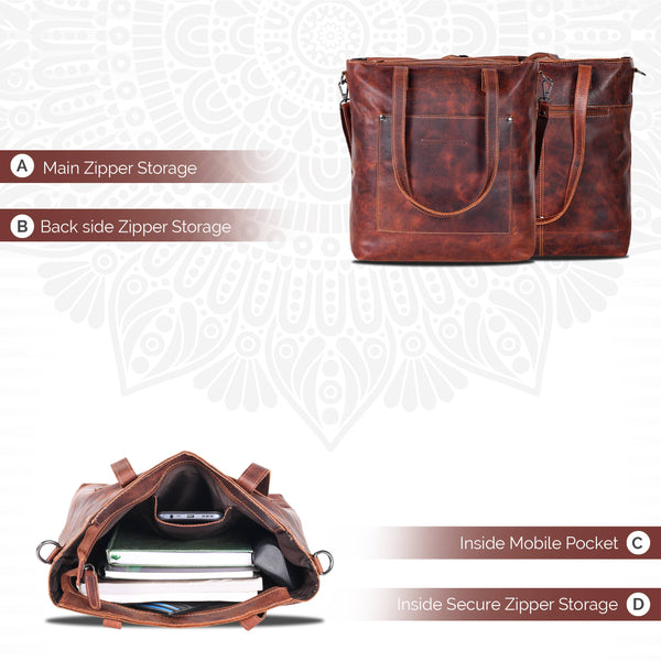 Classic Leather Tote Bag Bunbury