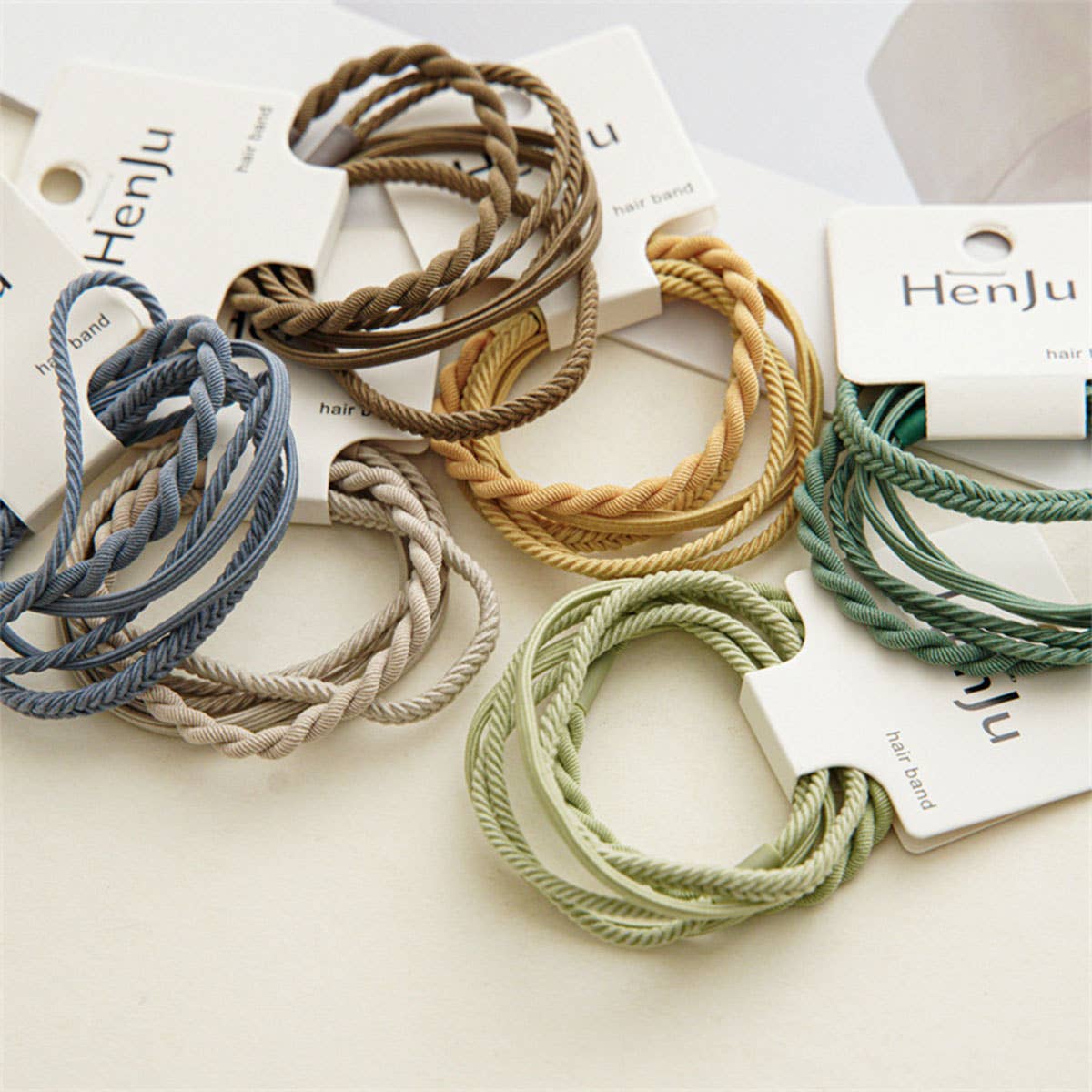 Braided Elastic Hair Ties Set