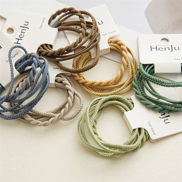 Braided Elastic Hair Ties Set