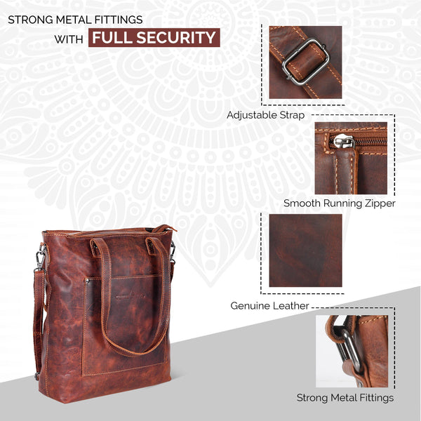 Classic Leather Tote Bag Bunbury
