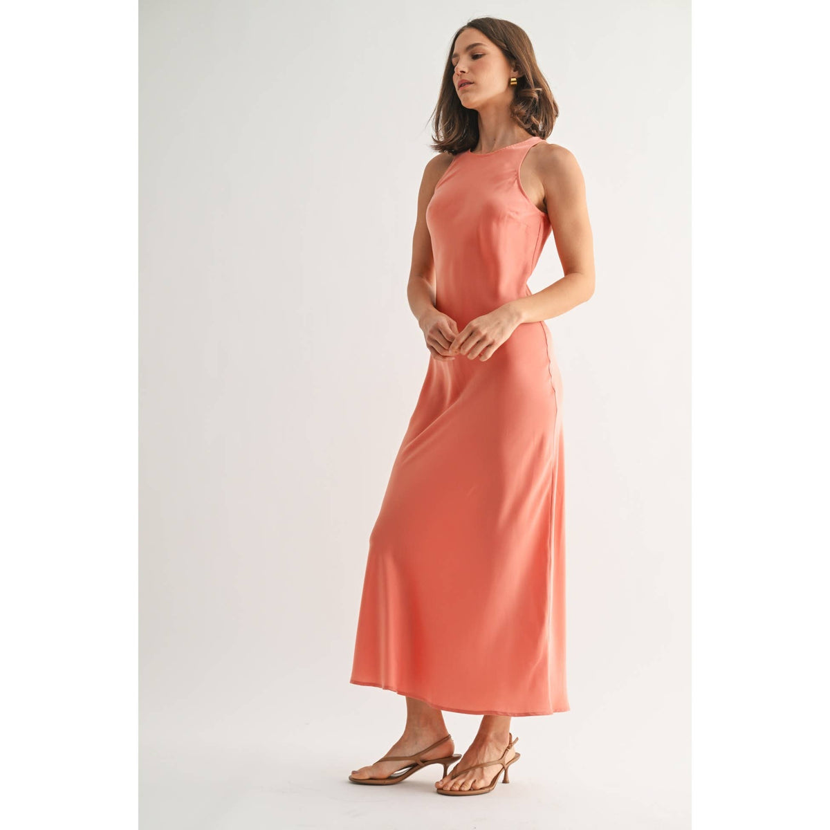 Satin Maxi Dress