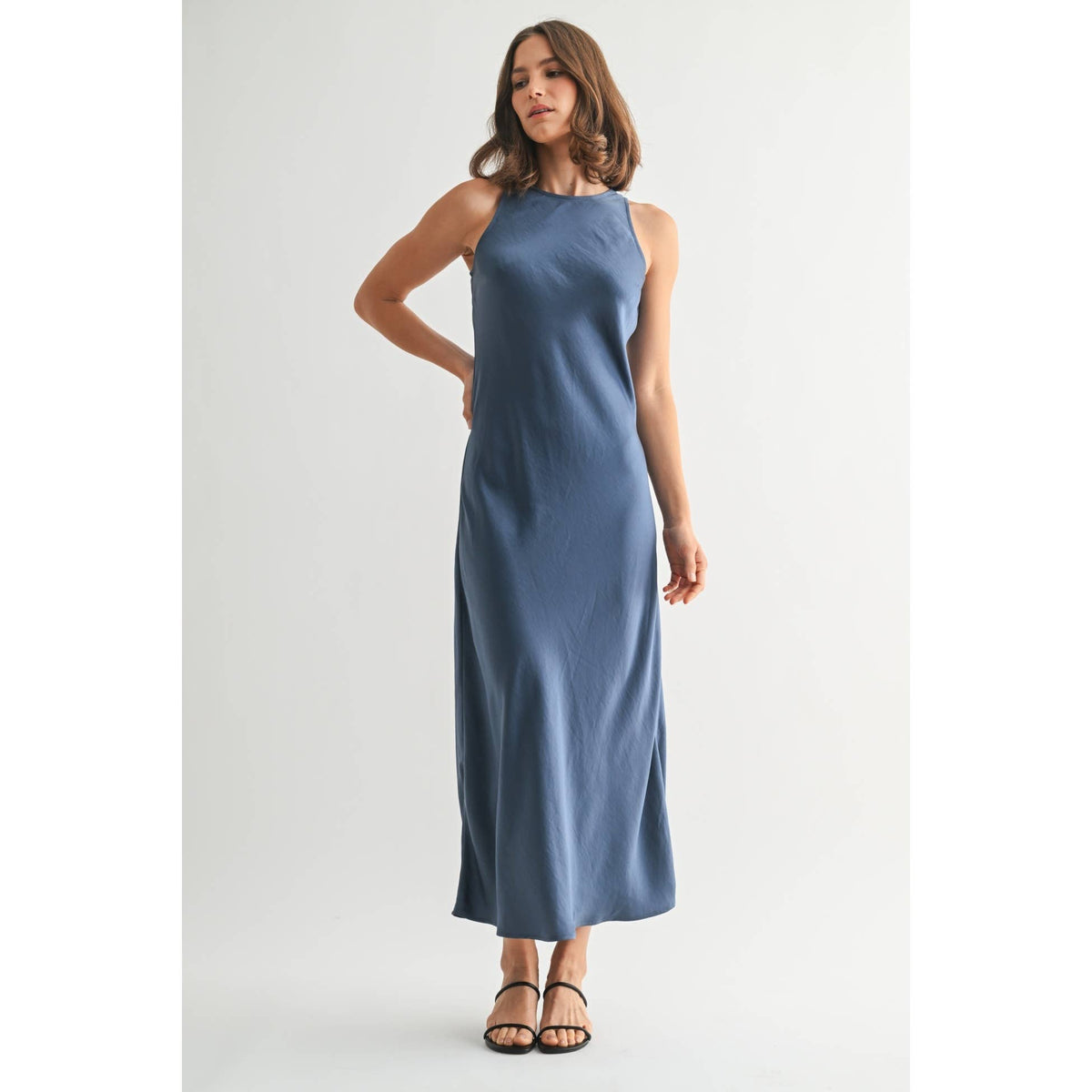 Satin Maxi Dress