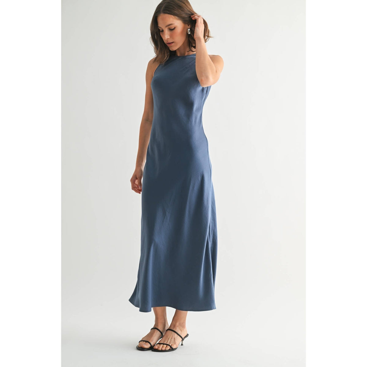Satin Maxi Dress
