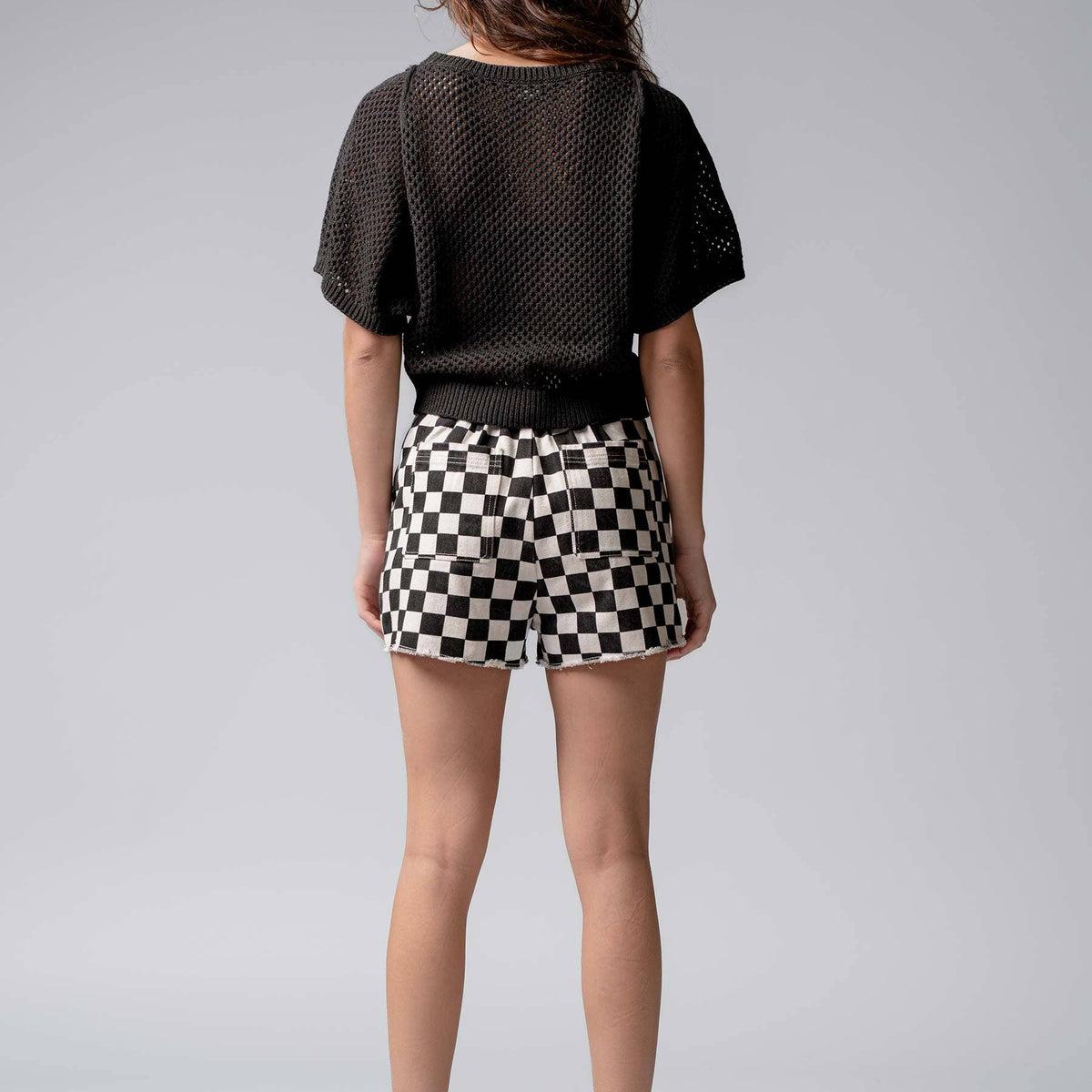 Urban Daizy - Relaxed Open-Knit Dolman Top