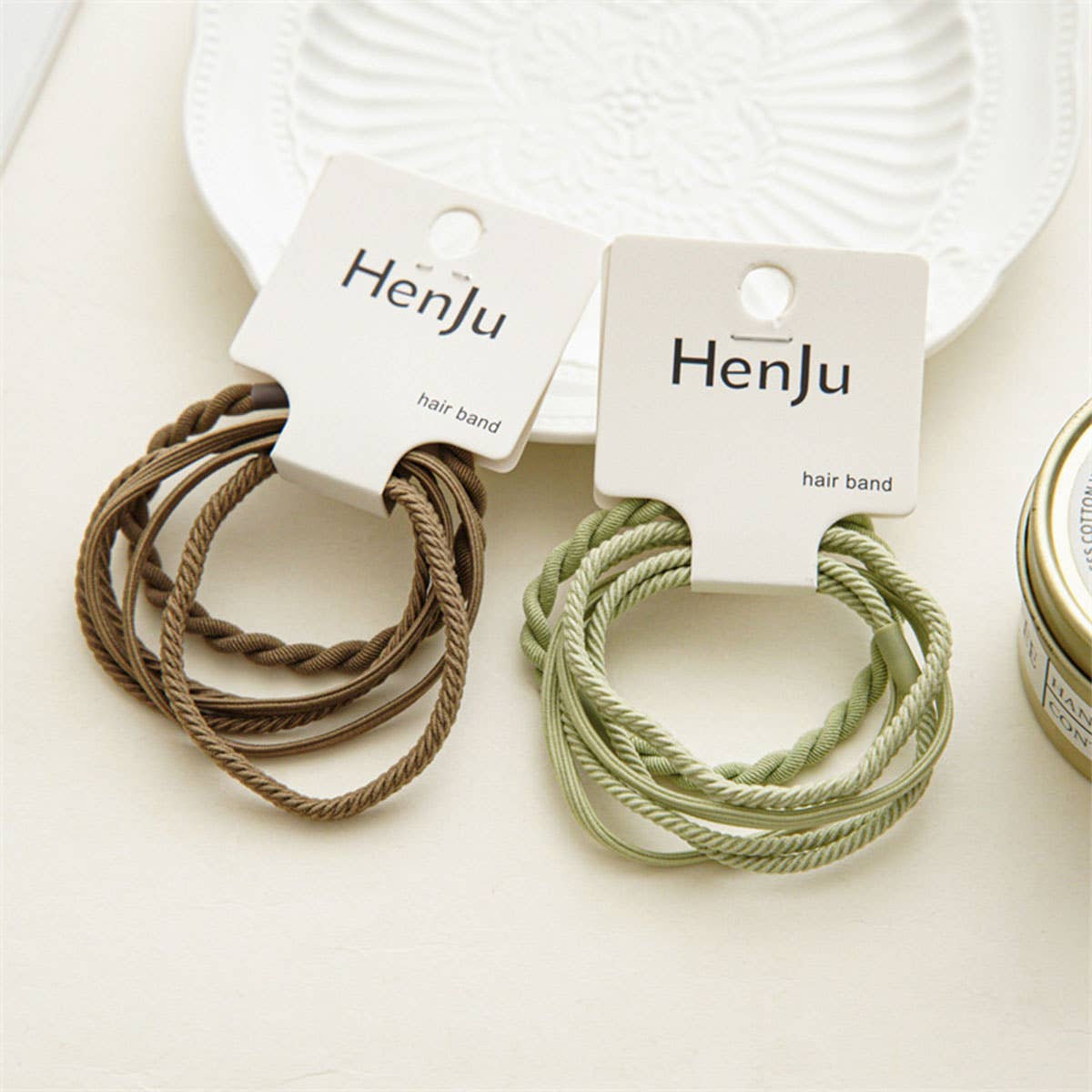 Braided Elastic Hair Ties Set