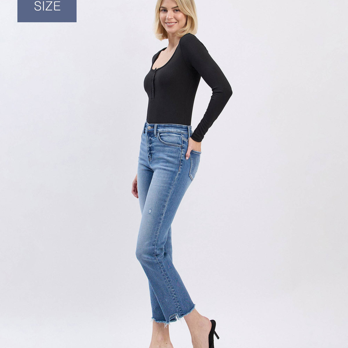 Tummy Control Highrise Slim Stright- Plus