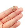 Beads Creation - Gold Filled Carabiner Screw Clasp, Oval Screw Clasp, CL336XS