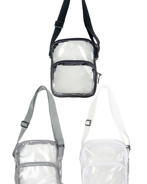 Clear Crossbody Messenger Travel Bag
