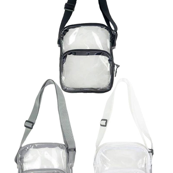 Clear Crossbody Messenger Travel Bag