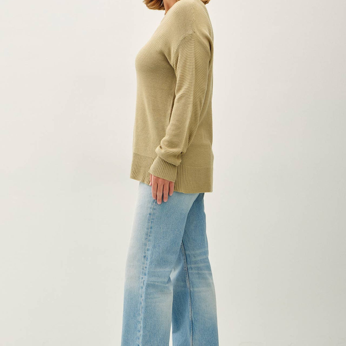 Boyfriend Material Sweater- Curvy