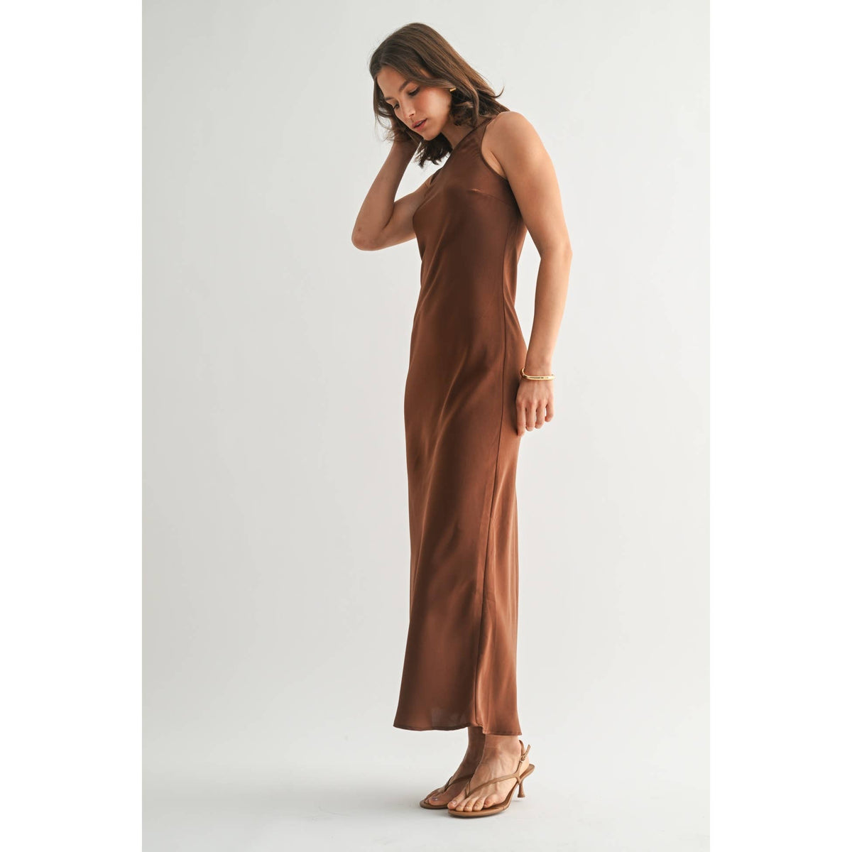 Satin Maxi Dress