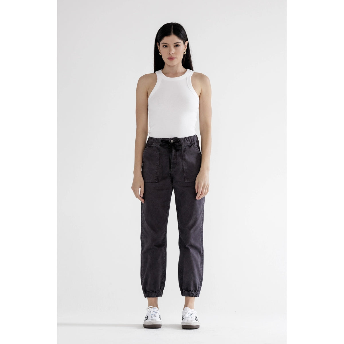 Mica Denim - High Rise Jogger Crop