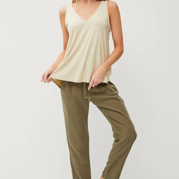 Bamboo Basic V Neck Tank