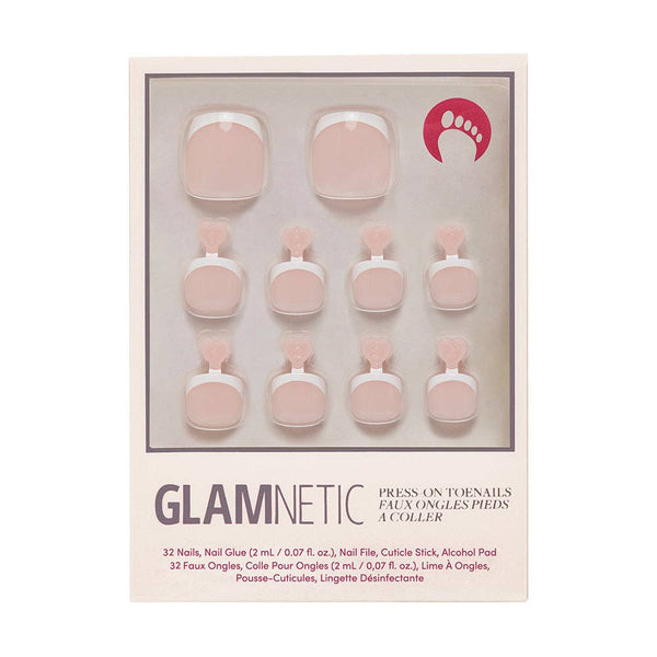 Glamnetic - Ma Damn Toenail | Toe Press-On Nails | French Tip